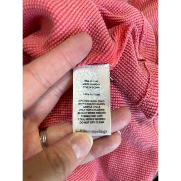 Soft Surroundings Jessi Tee Pullover T-Shirt Dolman Short Sleeve Pink Sz XS - Picture 9 of 9